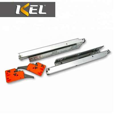 Mepla triple extension soft close heavy duty plastic parts full telescopic concealed kitchen drawer slide rail