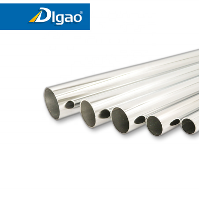 Chrome pipe for chair hollow steel tube furniture with galvanized closet rounded square oval iron tube