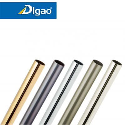 High quality mirror polished chrome plated iron tube seller steel wardrobe round square oval tubes or pipes