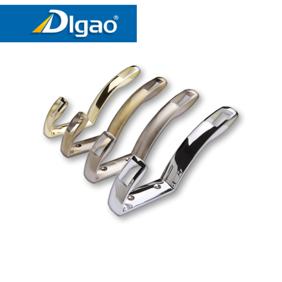 Wholesale zinc alloy chrome gold nickel bathroom wall hanging clothes small decorative coat hat clothes hook