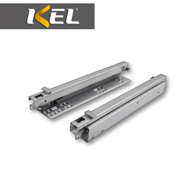 Full Extension Frameless Bottom Mount Soft Closing Drawer Slides With Adjustment Front Lock